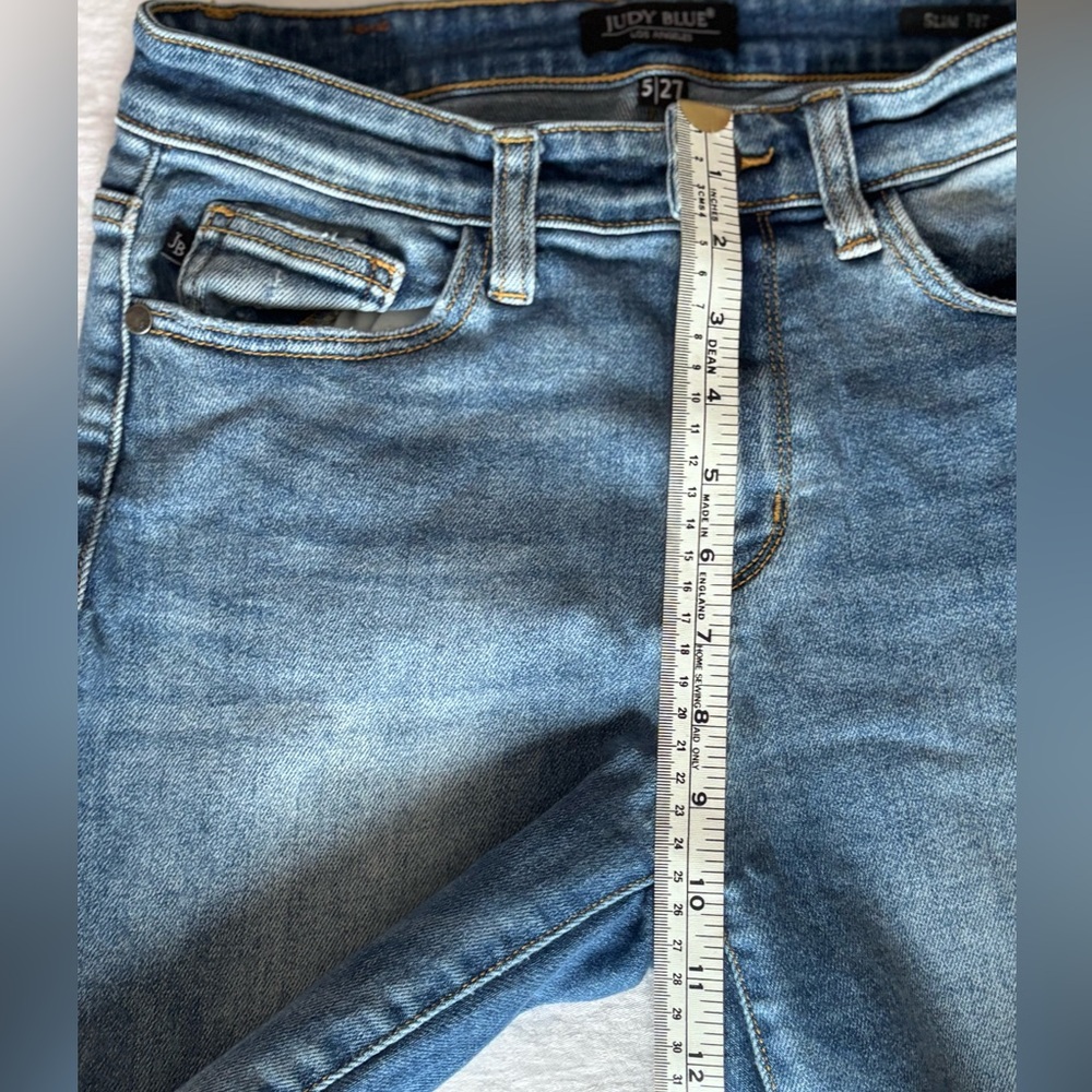 Women’s Judy Blue Slim Fit Ragged Hem Jeans Size 5(27) - Picture 8 of 11